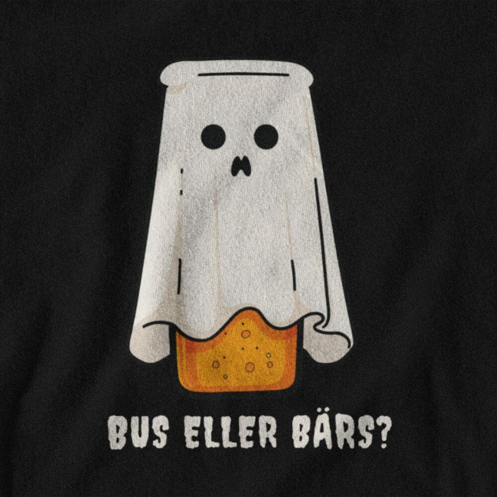 Bus eller Bärs? litet tryck - T-shirt