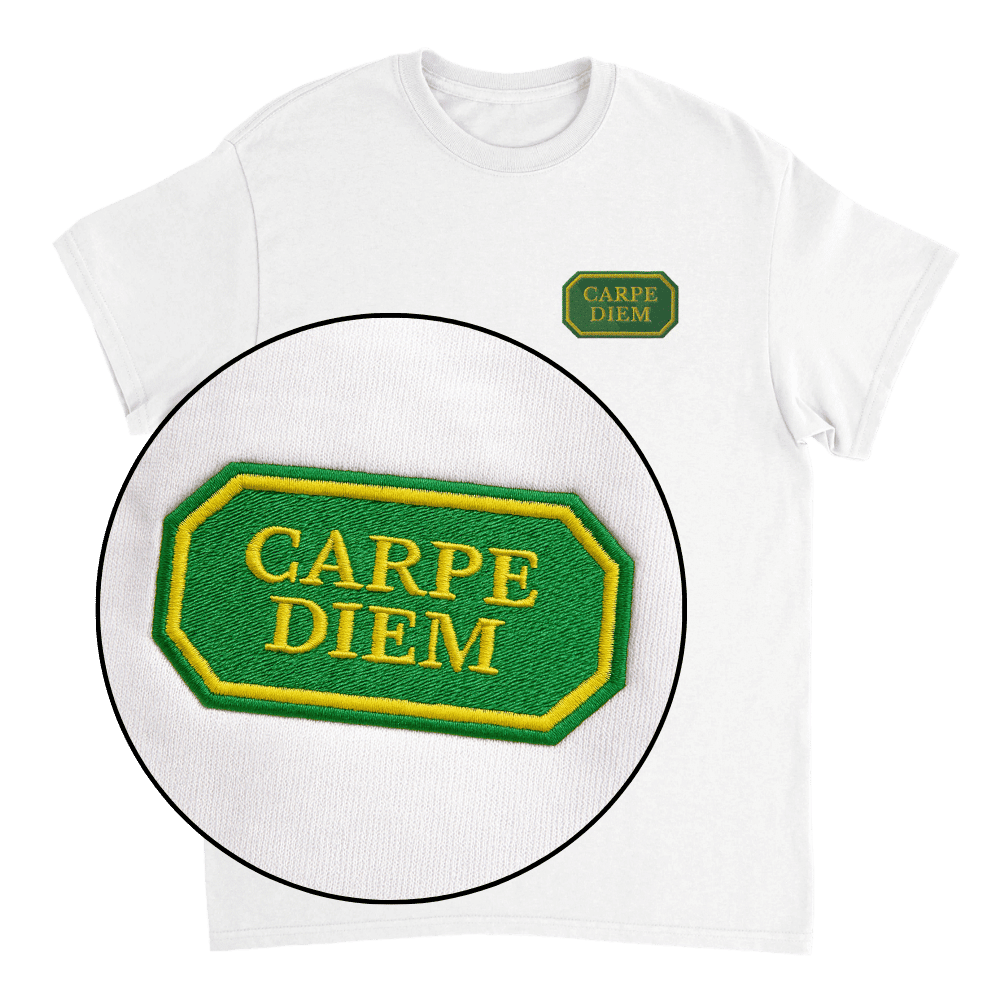 Carpe Diem - T-shirt med brodyr