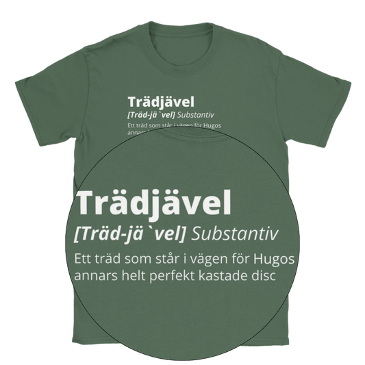 Designa din egen t-shirt - Trädjävel Discgolf med valfritt namn