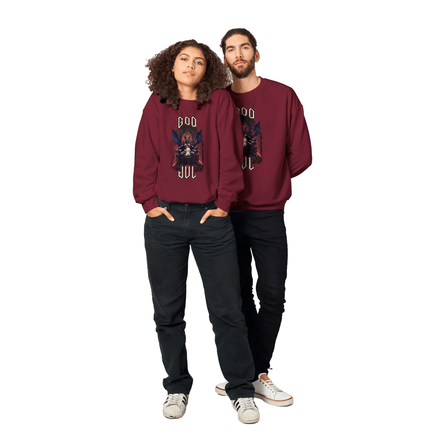 God Jul häftig hundvalp - Sweatshirt