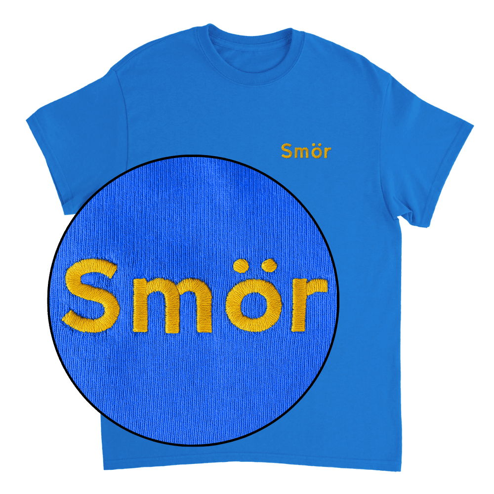 Smör - T-shirt med brodyr