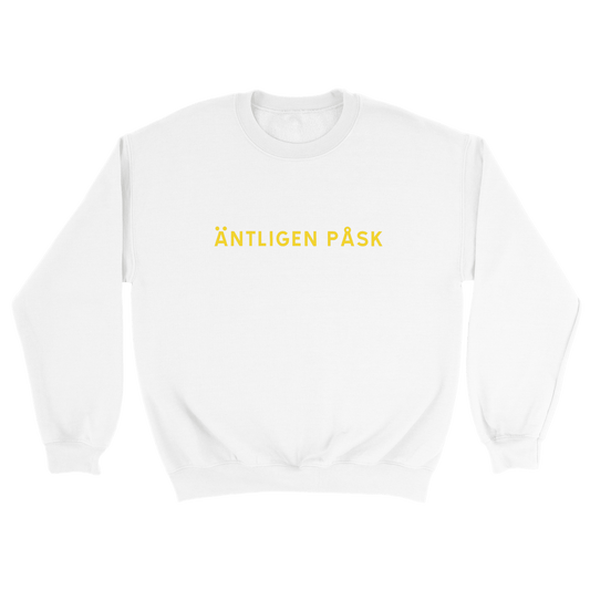 Äntligen Påsk - Sweatshirt Vit