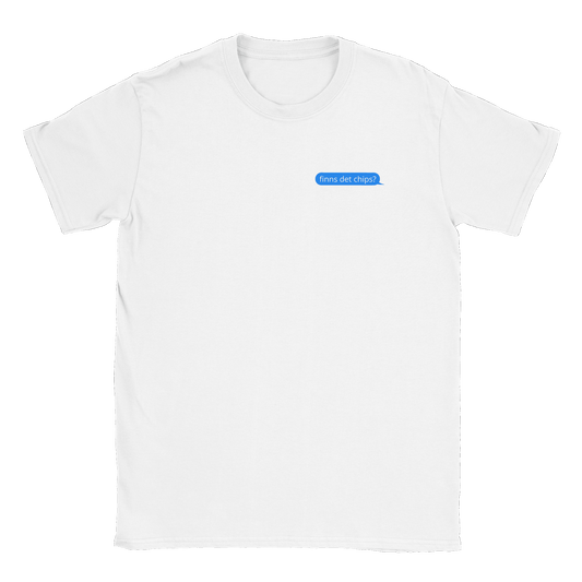 Finns det chips? - T-shirt Vit