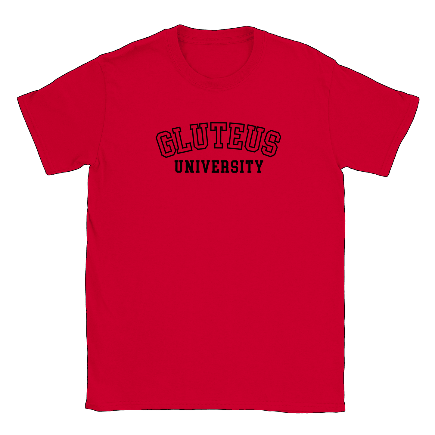 Gluteus University - T-shirt Röd