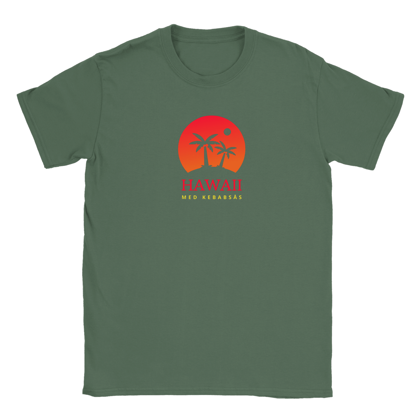 Hawaii med kebabsås - T-shirt Military Green