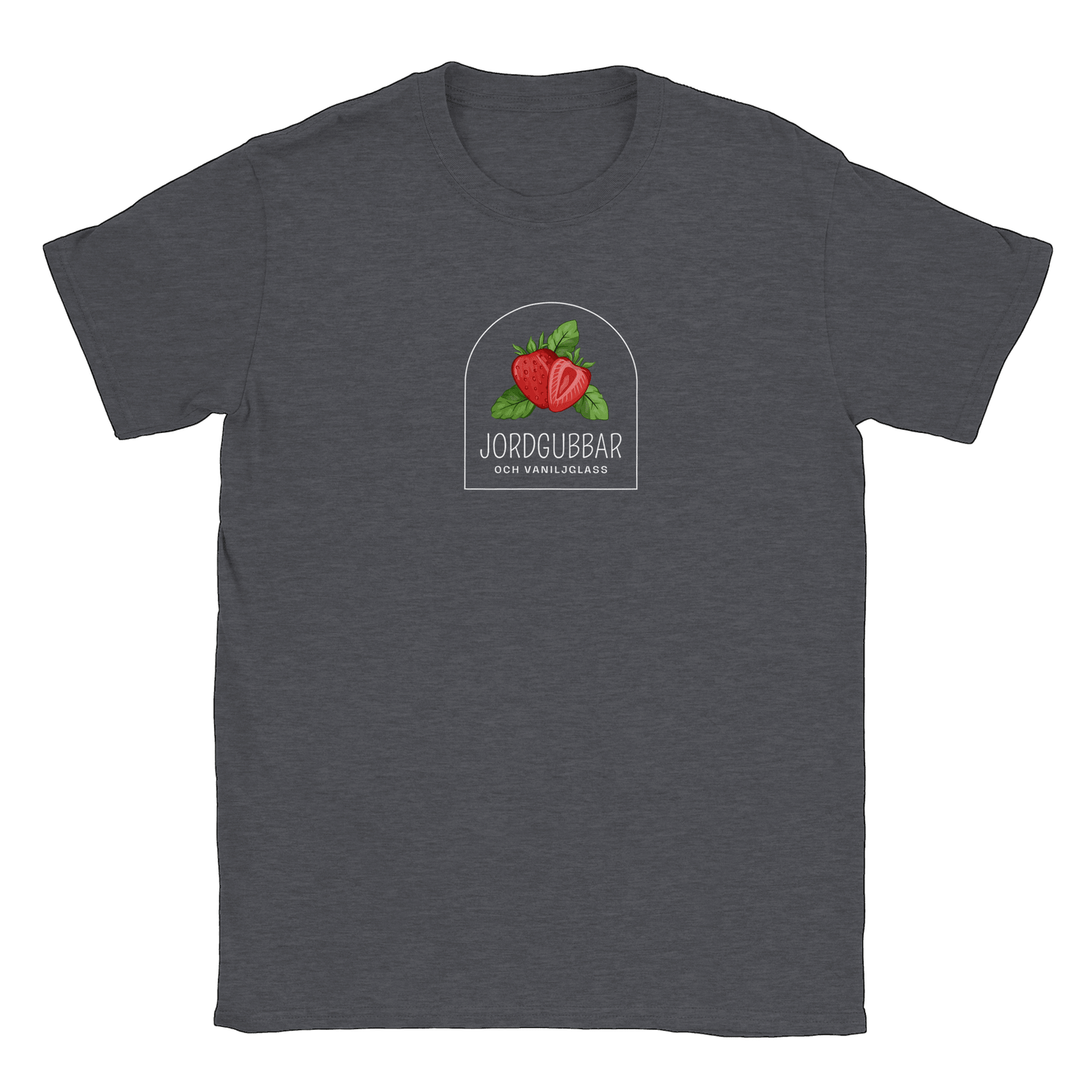 Jordgubbar och vaniljglass - T-shirt Mörk Ljung