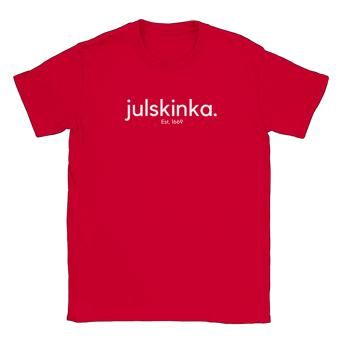 Julskinka - T-shirt Röd