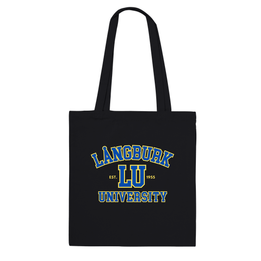 Långburk University - Tygpåse Svart