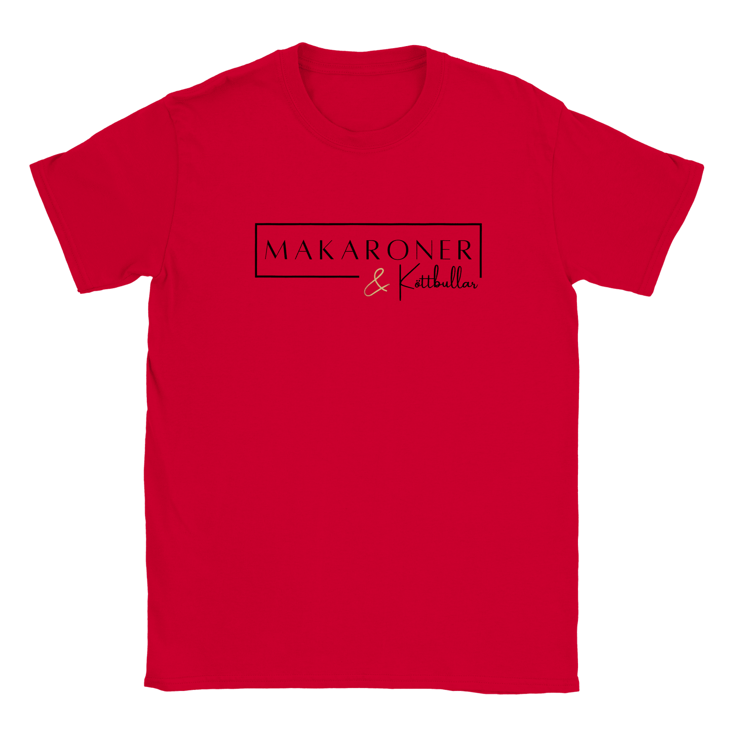 Makaroner & Köttbullar - T-shirt för barn Röd