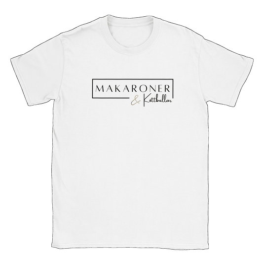 Makaroner och Köttbullar - T-shirt Vit