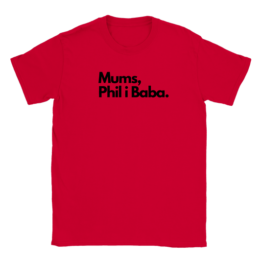 Mumsfilibabba - T-shirt Röd