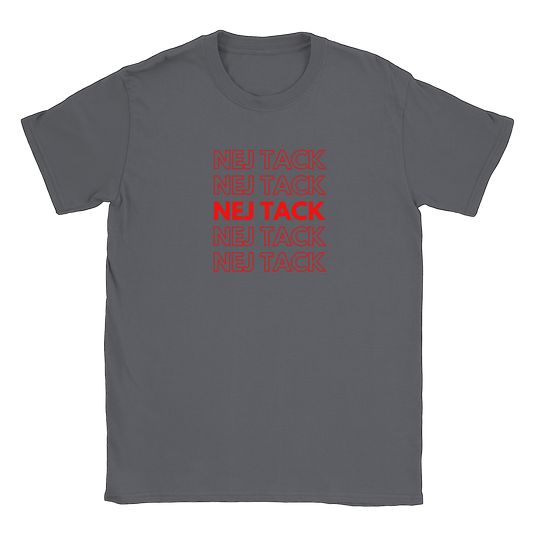 Nej tack - T-shirt Charcoal