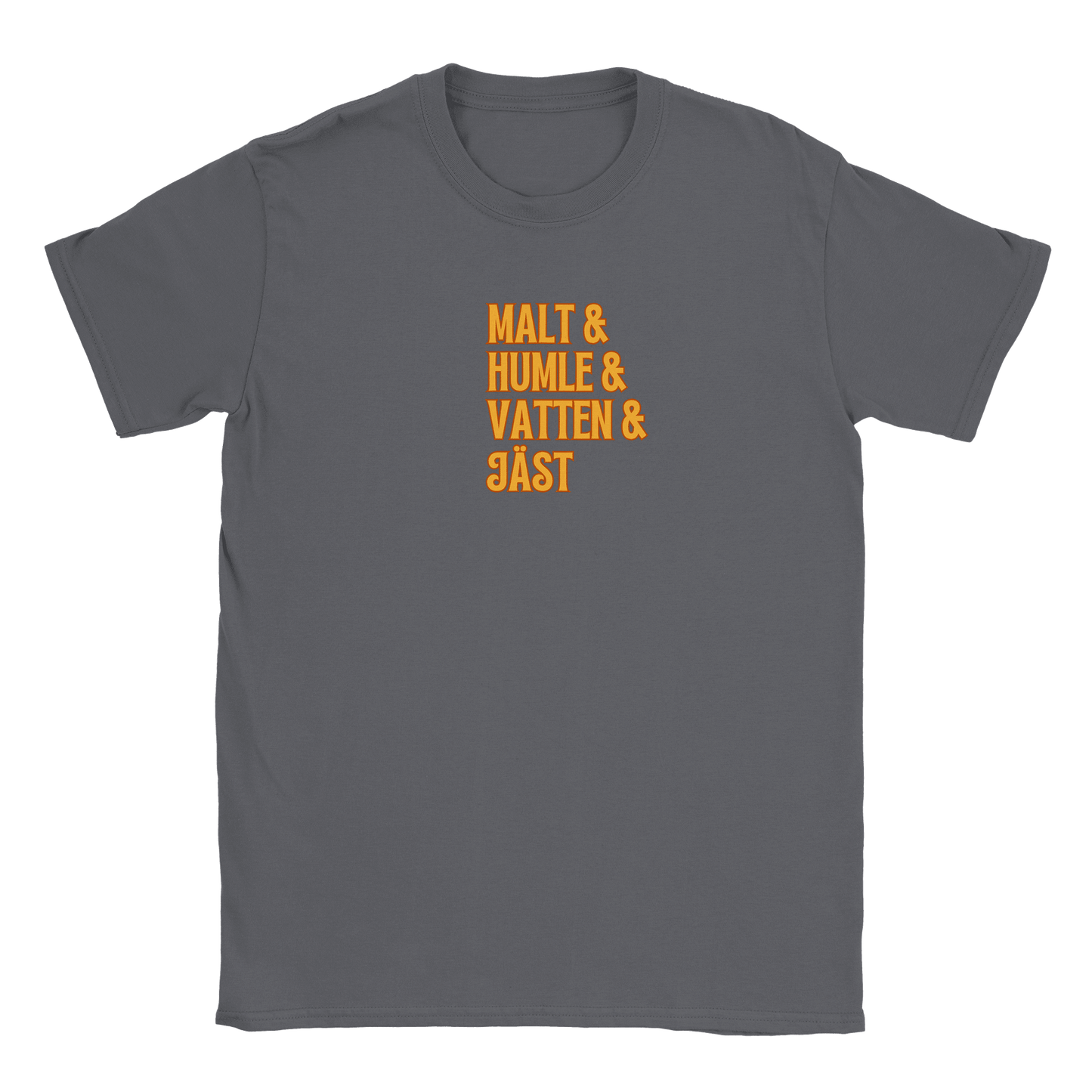 Öl recept - T-shirt Kolgrå