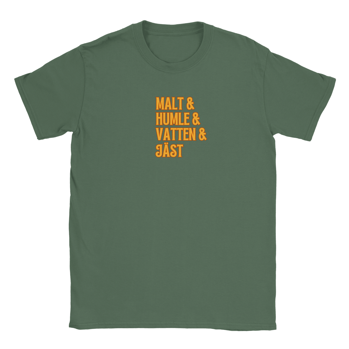 Öl recept - T-shirt Militärgrön