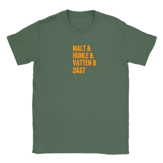 Öl recept - T-shirt Militärgrön