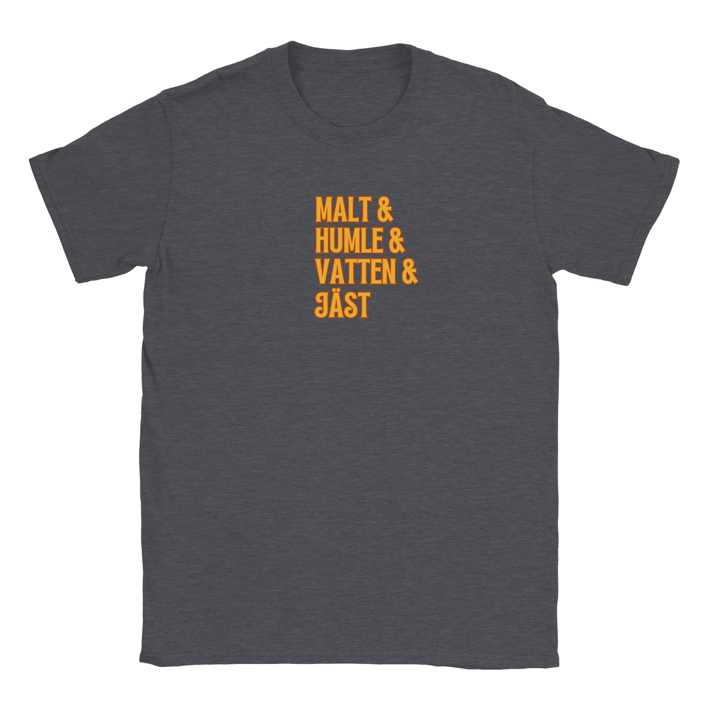Öl recept - T-shirt Mörkgrå