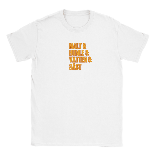 Öl recept - T-shirt Vit