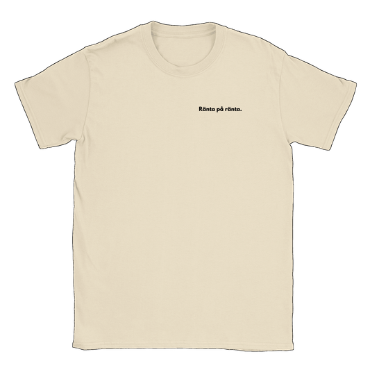 Ränta på ränta liten - T-shirt Beige