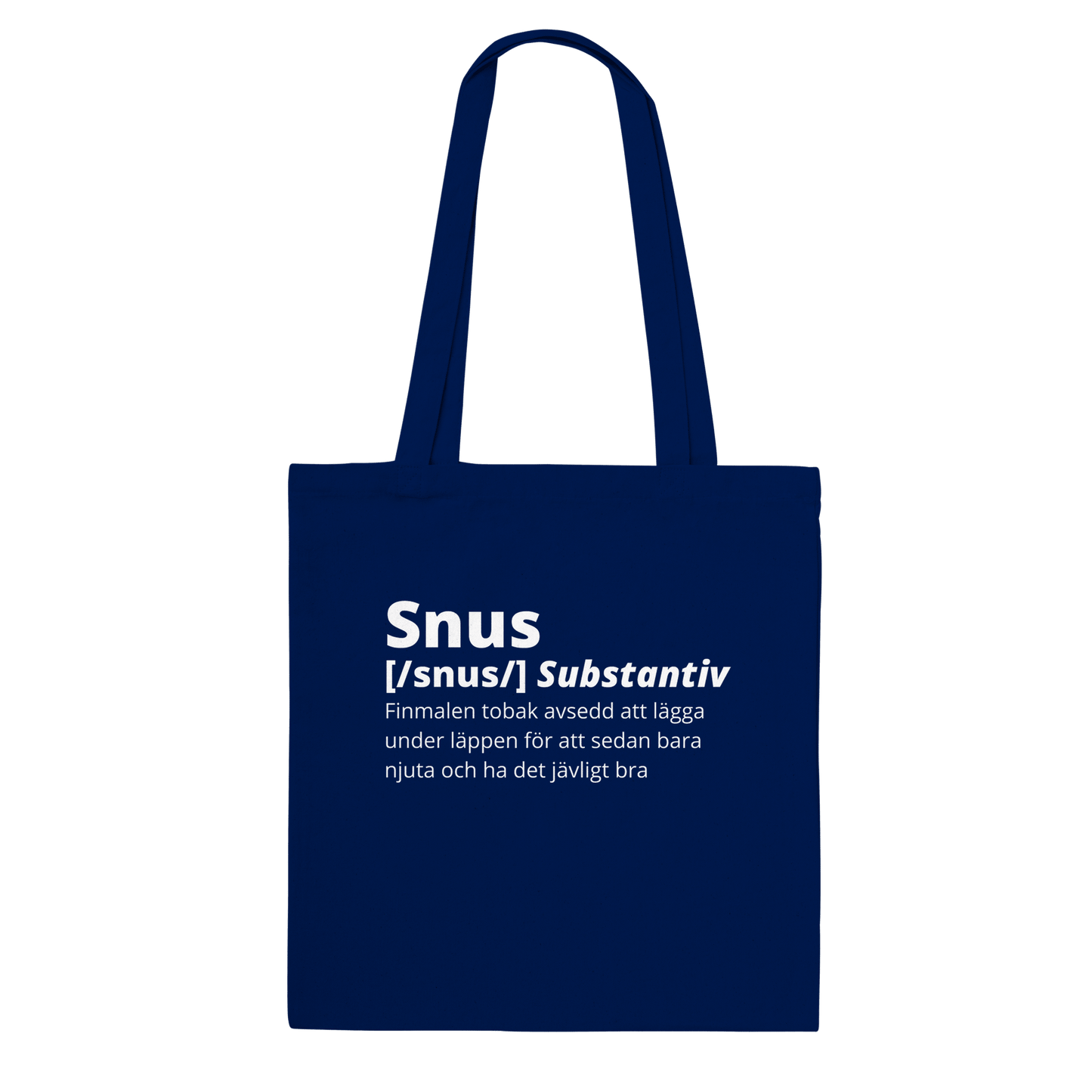 Snus - Tygpåse Marinblå