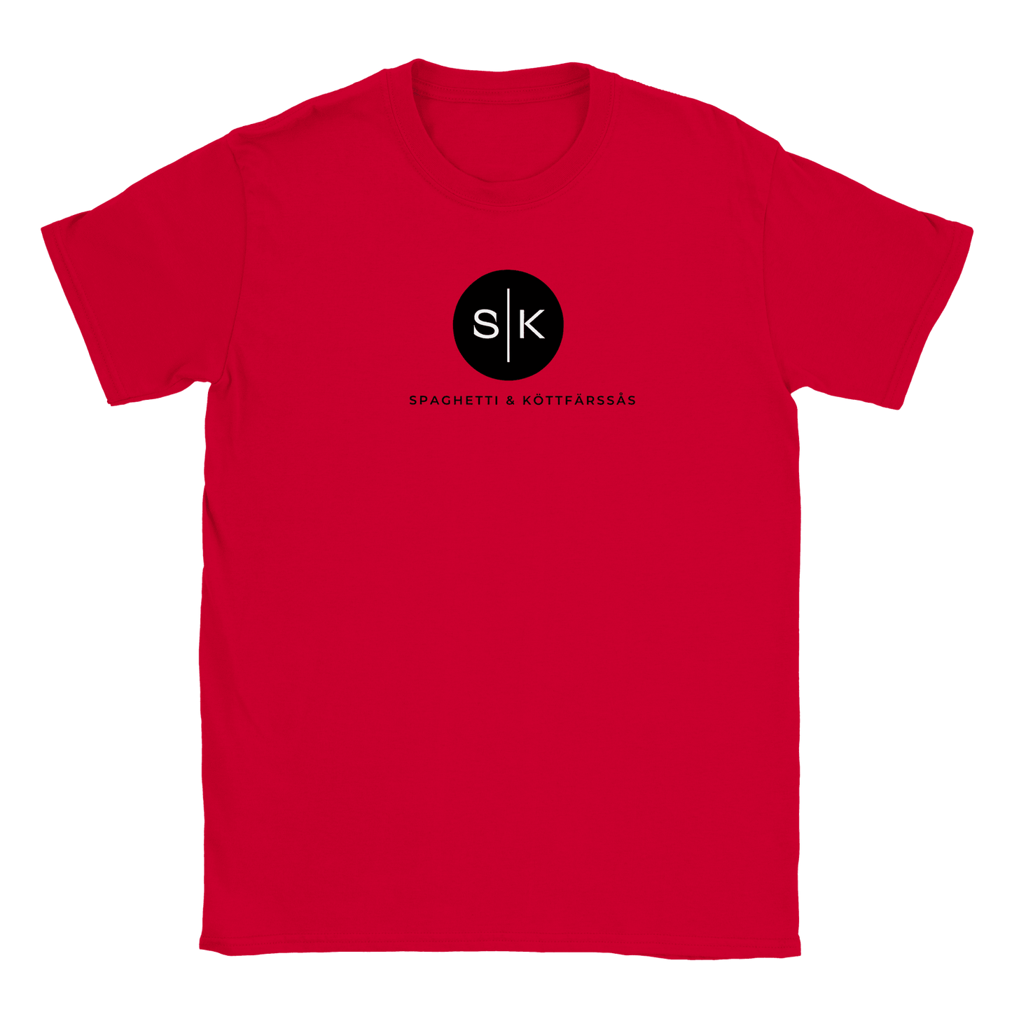 Spaghetti och Köttfärssås - T-shirt för barn Röd