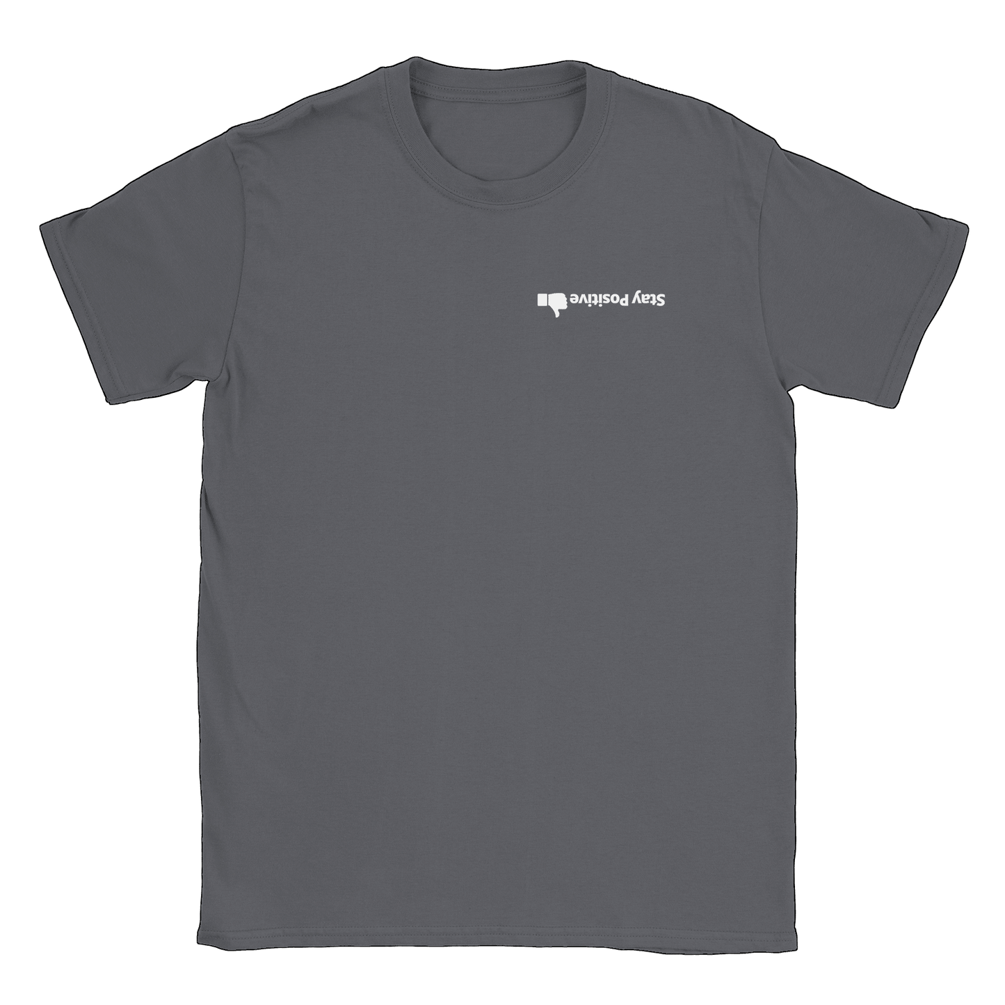 Stay Positive - T-shirt Charcoal