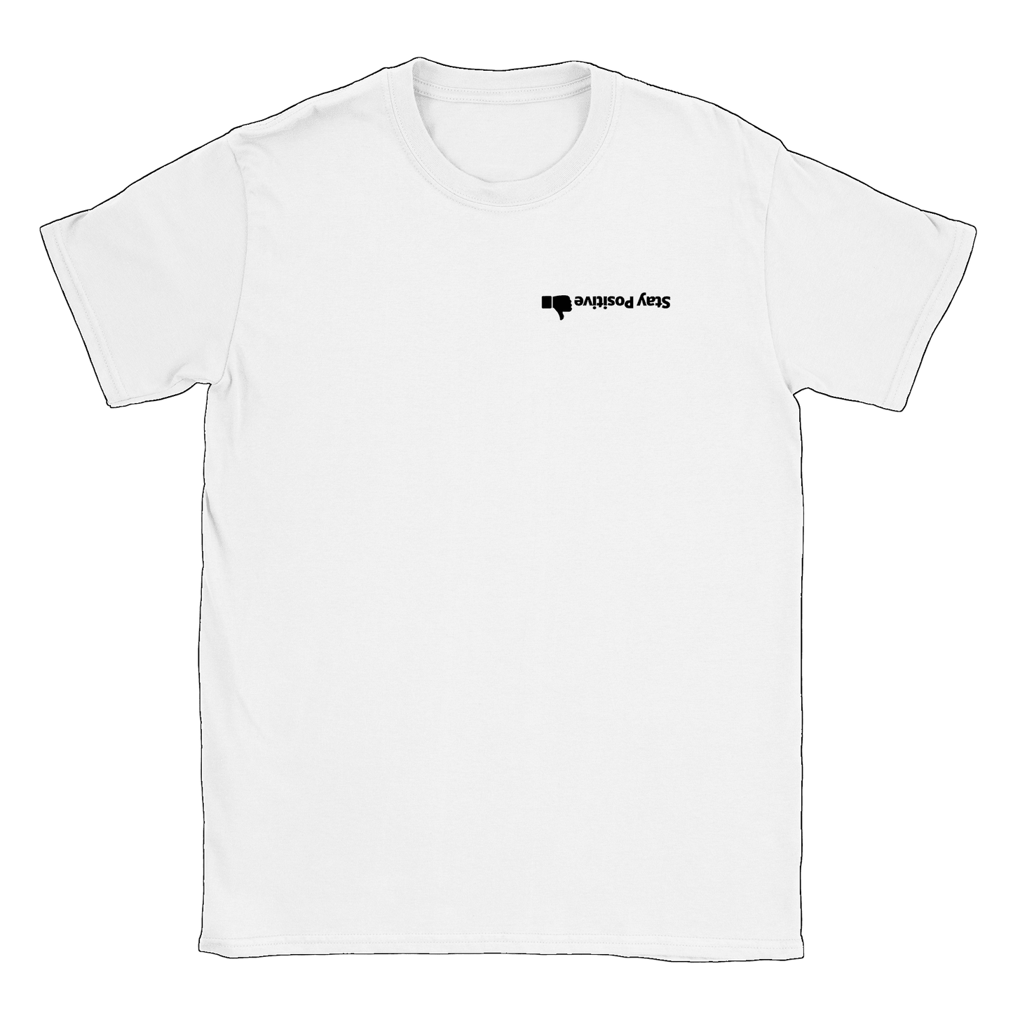 Stay Positive - T-shirt Vit