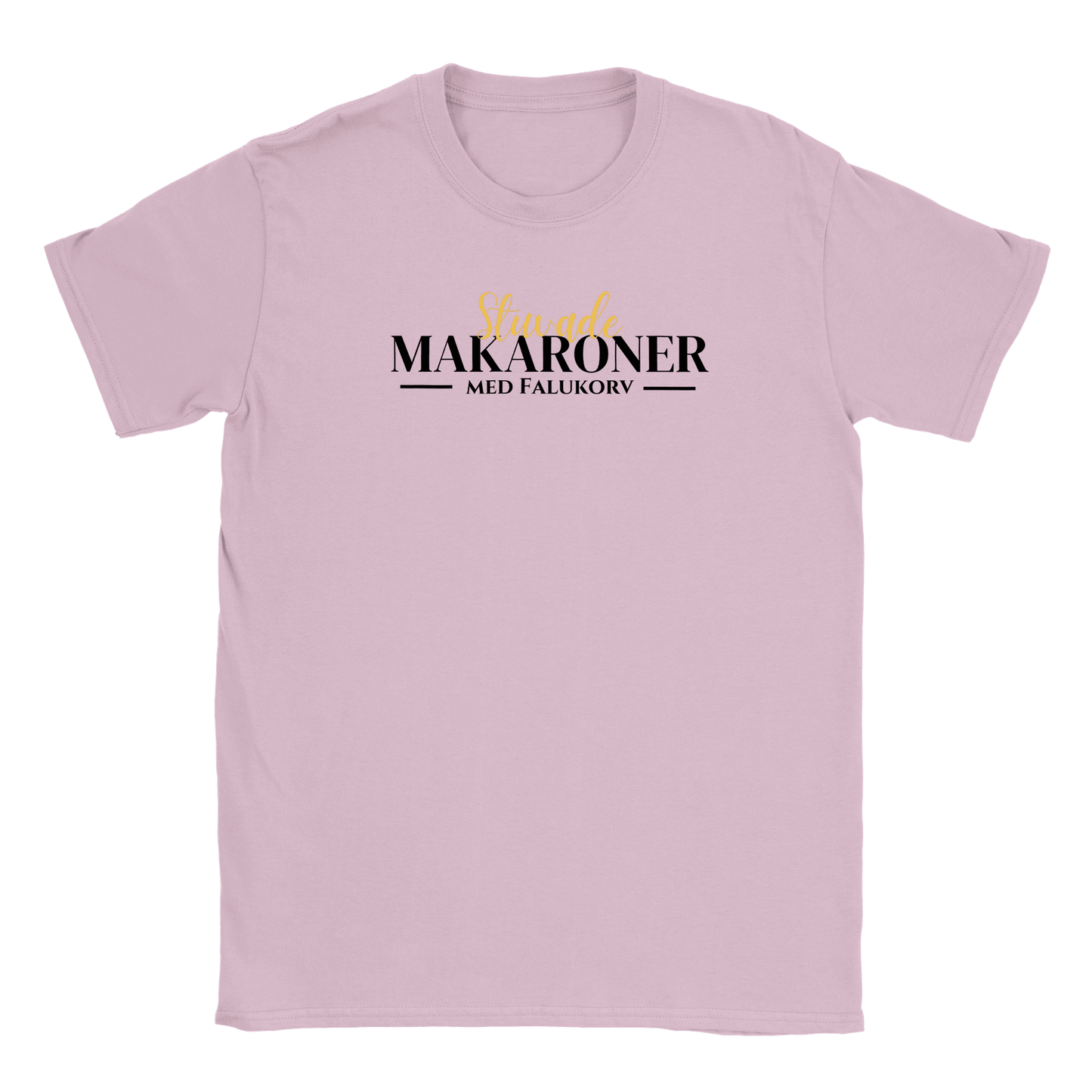 Stuvade makaroner med falukorv - T-shirt för barn Rosa