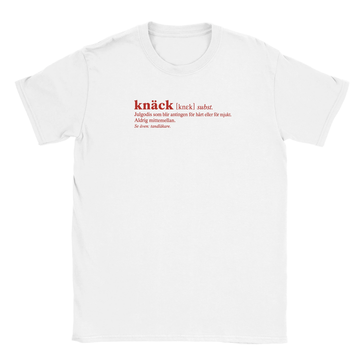 Knäck definition - T-shirt i vit