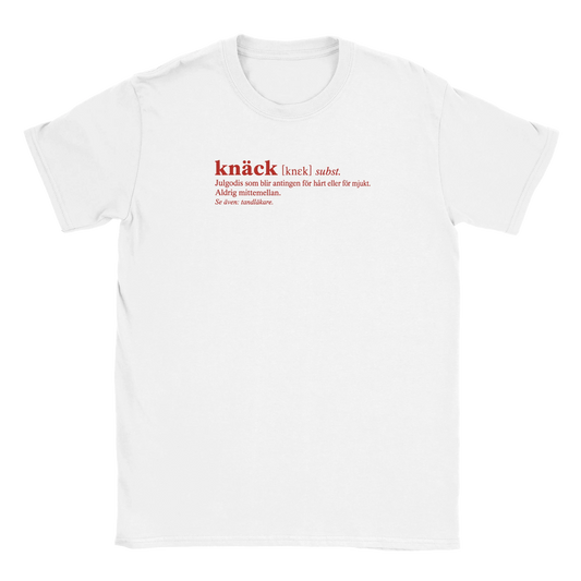 Knäck definition - T-shirt i vit