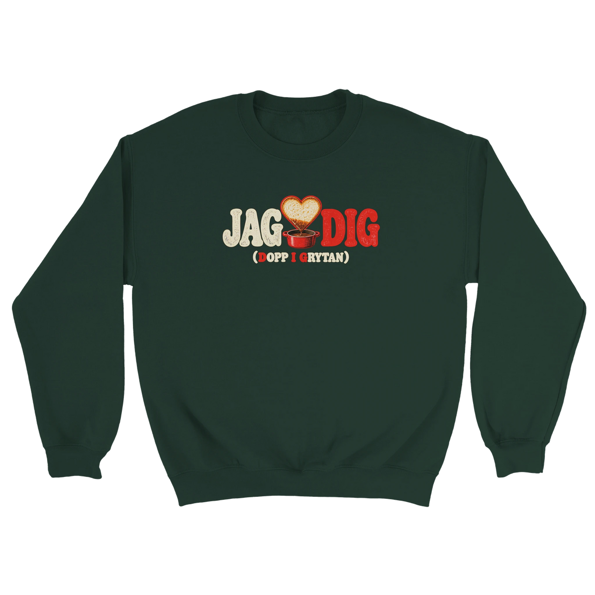 Dopp i grytan - Sweatshirt i mossgrön