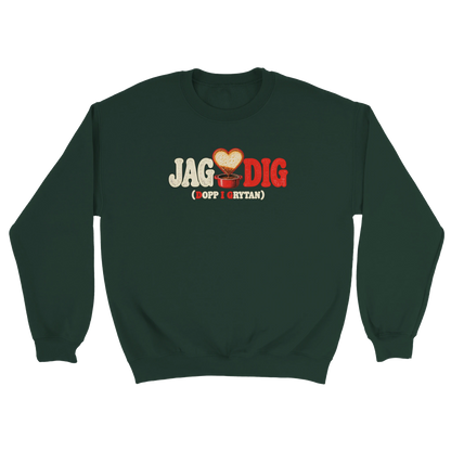 Dopp i grytan - Sweatshirt i mossgrön