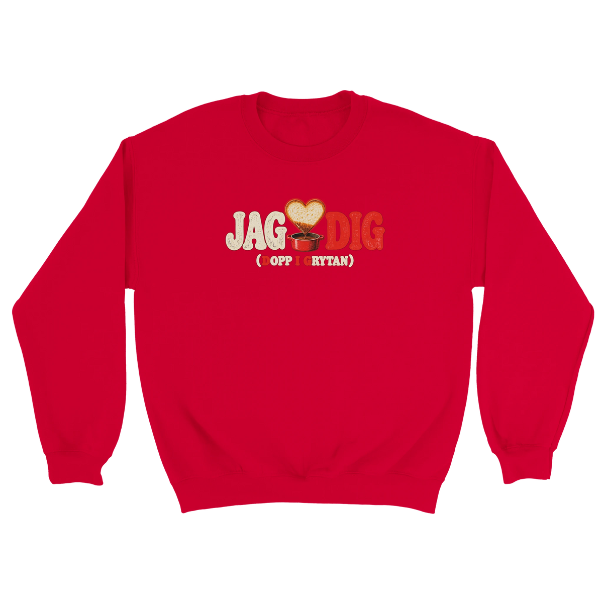 Dopp i grytan - Sweatshirt i röd