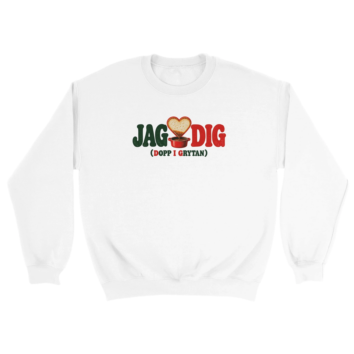 Dopp i grytan - Sweatshirt i vit