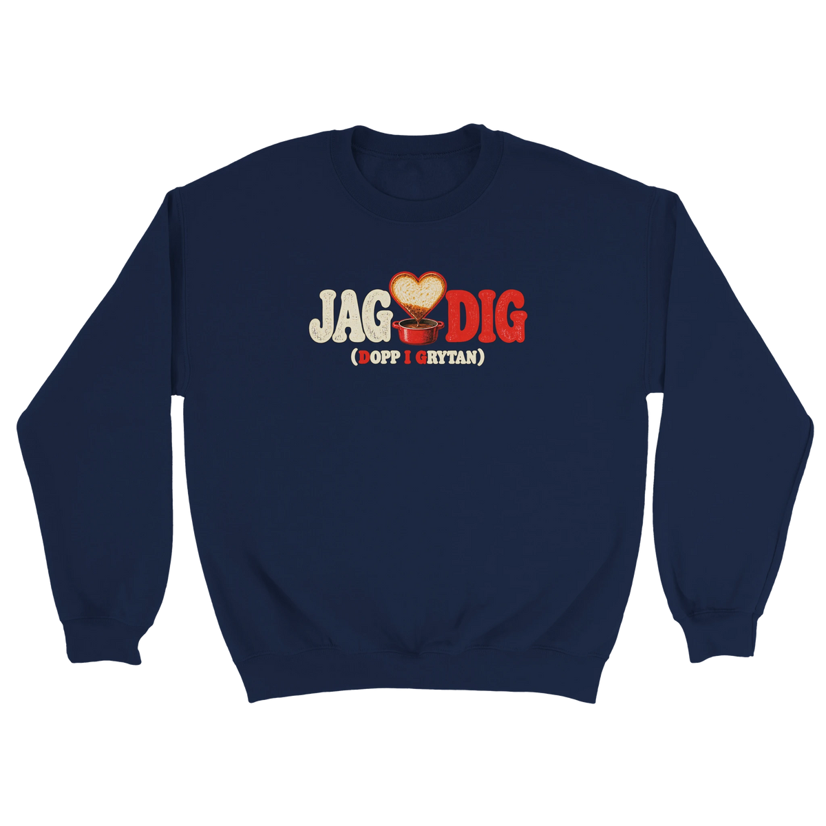 Dopp i grytan - Sweatshirt i marinblå