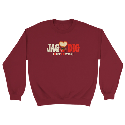 Dopp i grytan - Sweatshirt i mörkröd