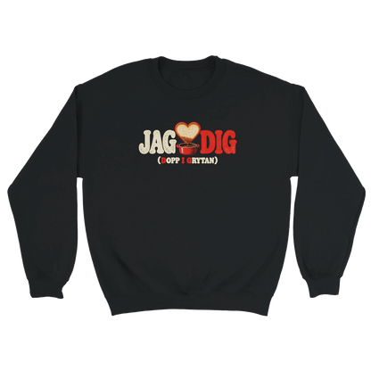 Dopp i grytan - Sweatshirt i svart
