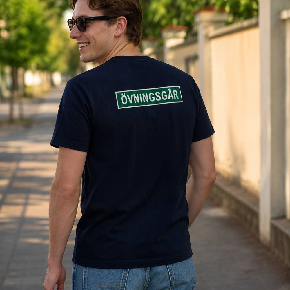 Övningsgår - T-shirt med ryggtryck