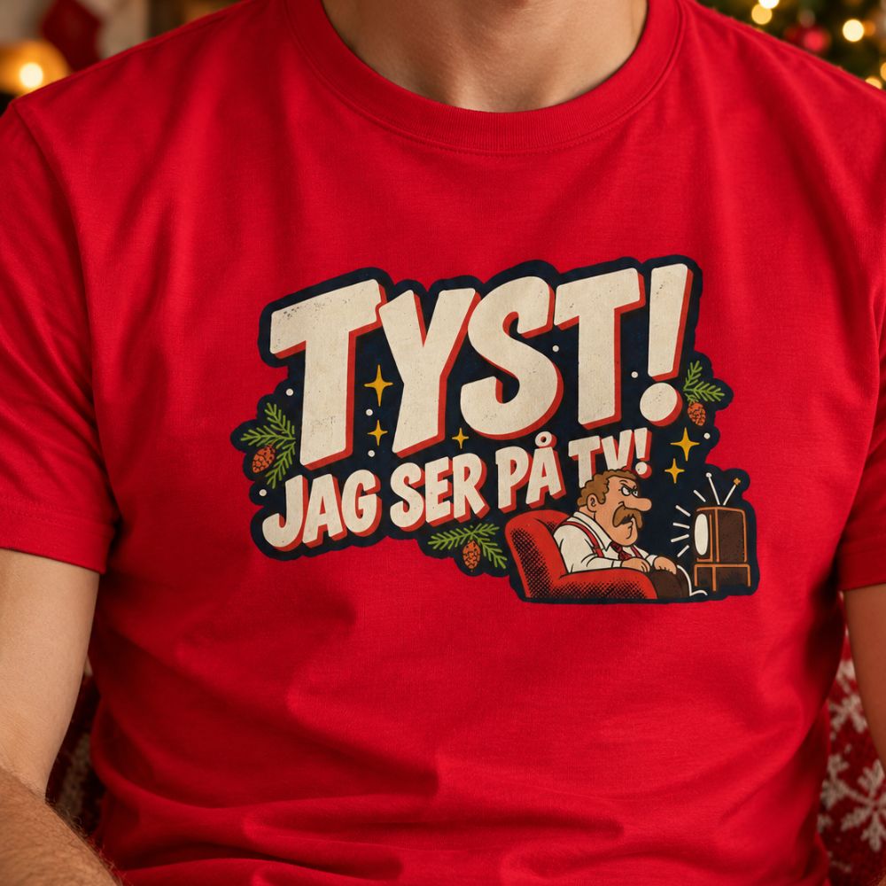TYST! Jag ser på TV! - T-shirt