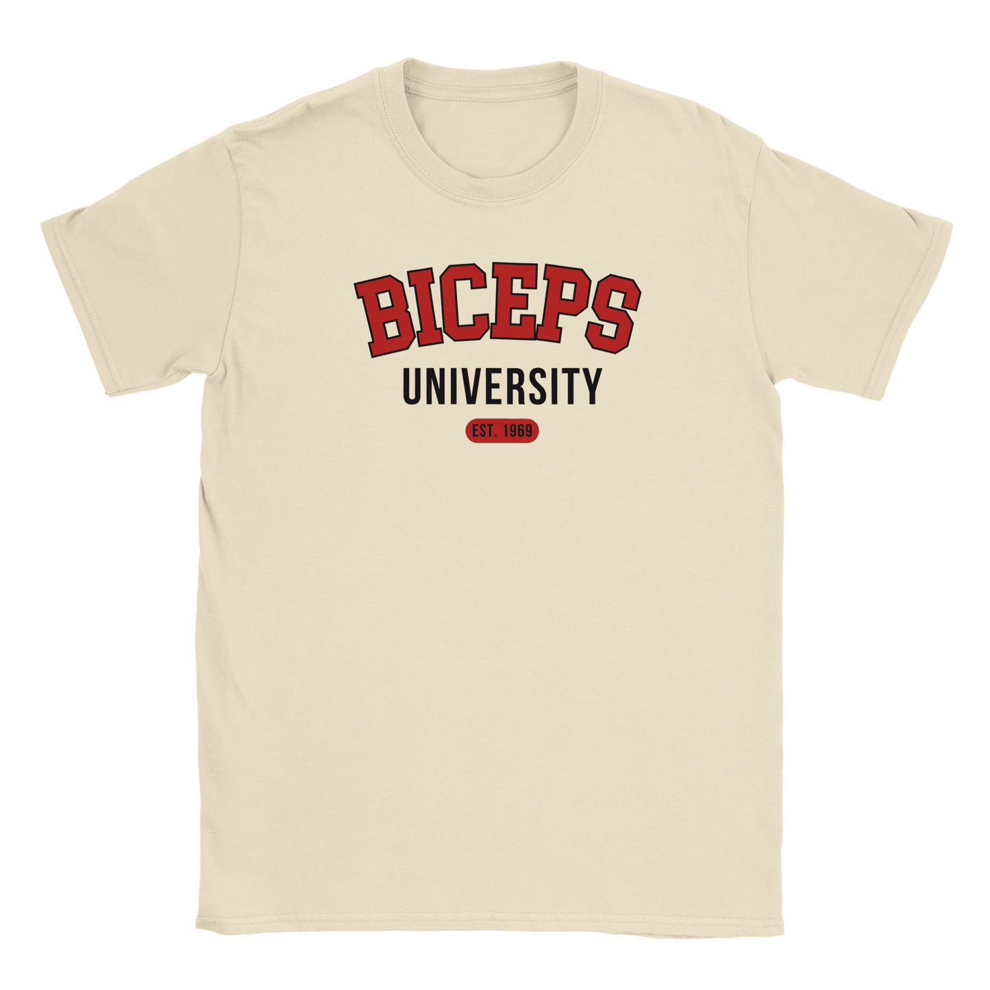 Biceps University - T-shirt Beige