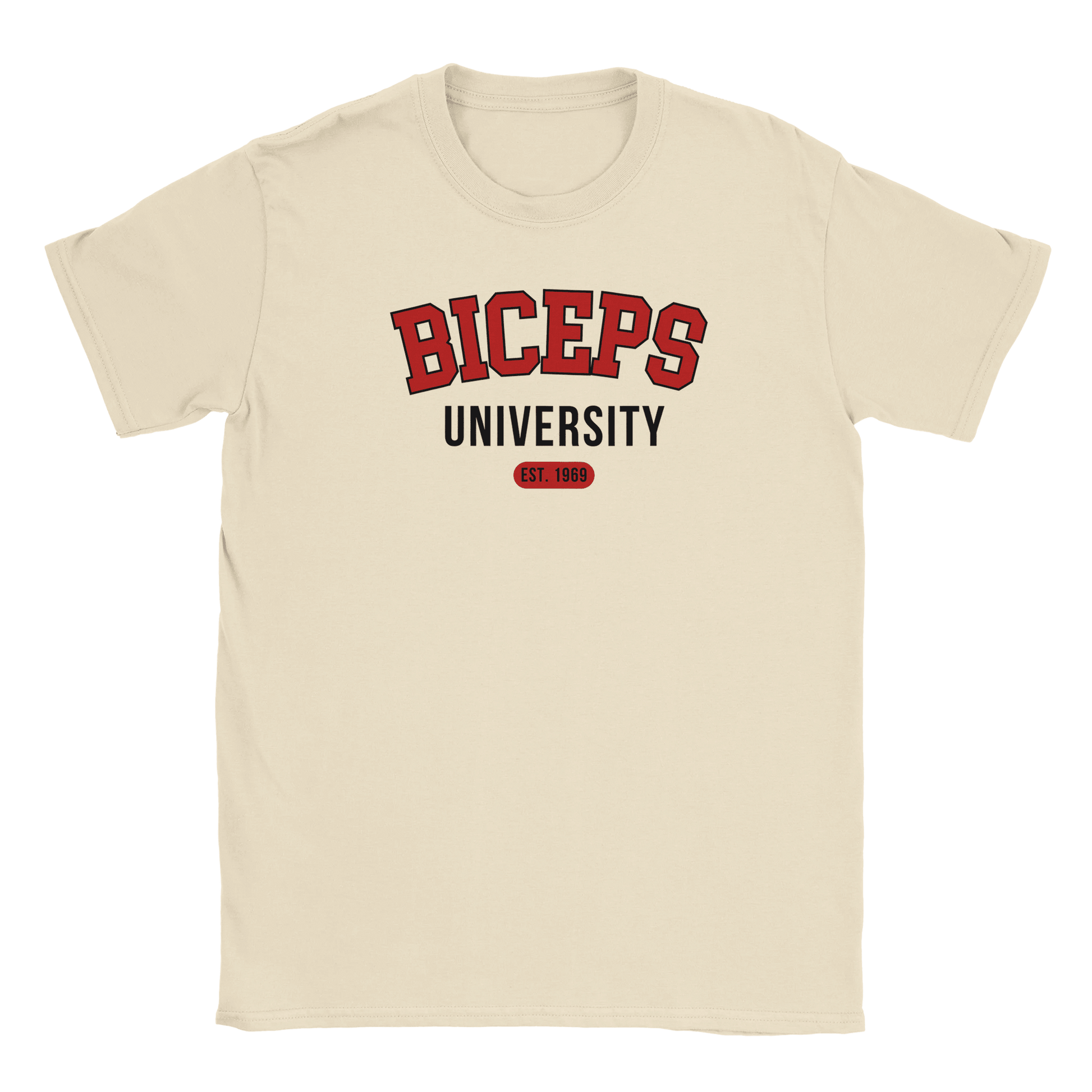 Biceps University - T-shirt Beige