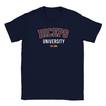 Biceps University - T-shirt Marinblå