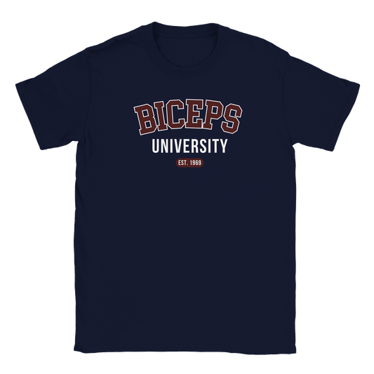 Biceps University - T-shirt Marinblå