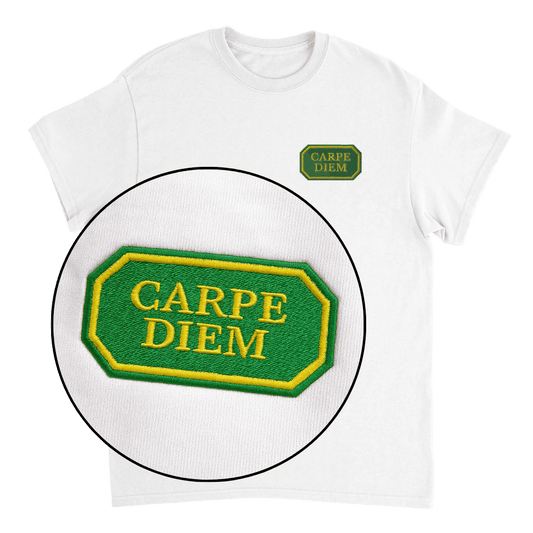 Carpe Diem - T-shirt med brodyr 