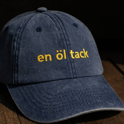 en öl tack - Vintagekeps