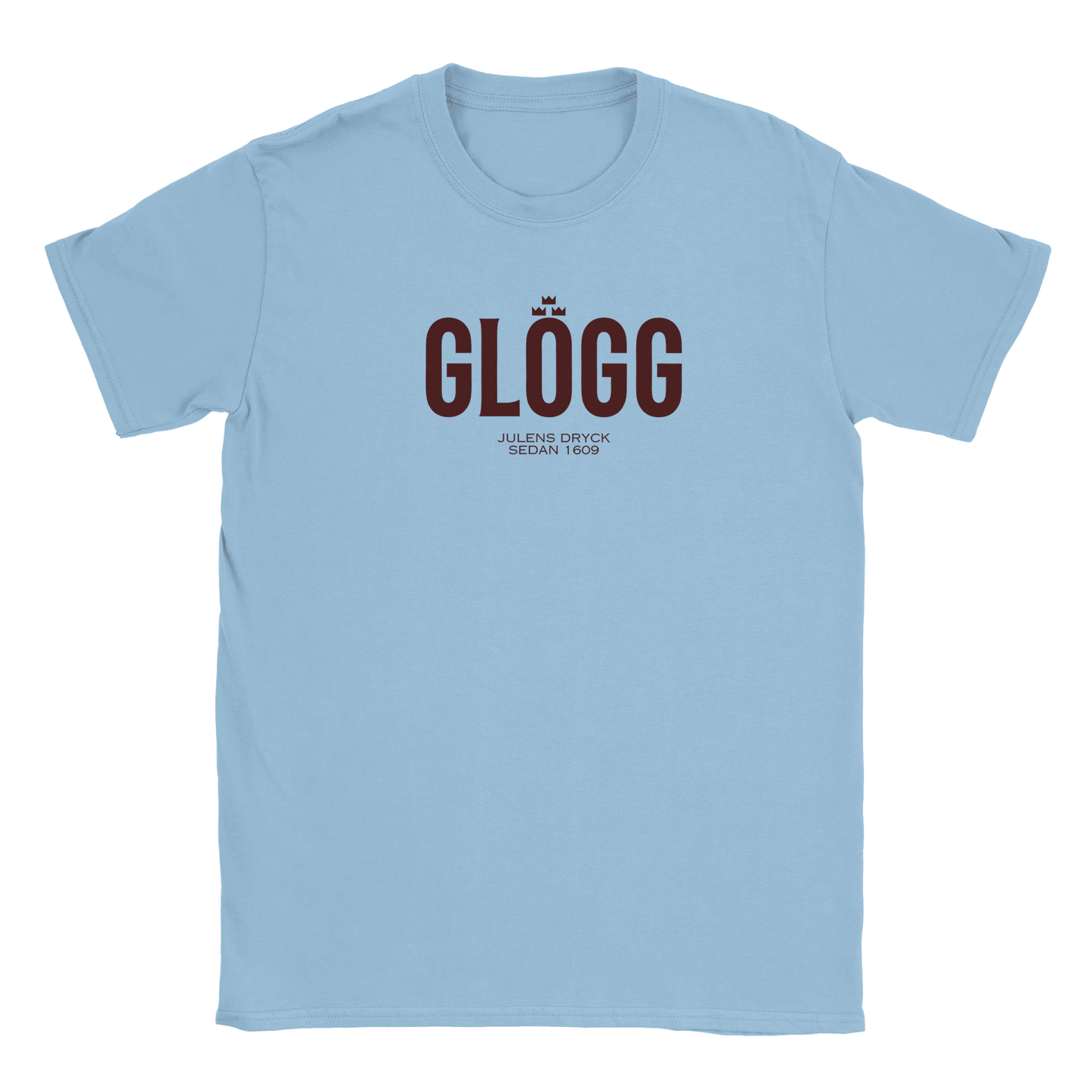 Glögg - T-shirt Ljusblå