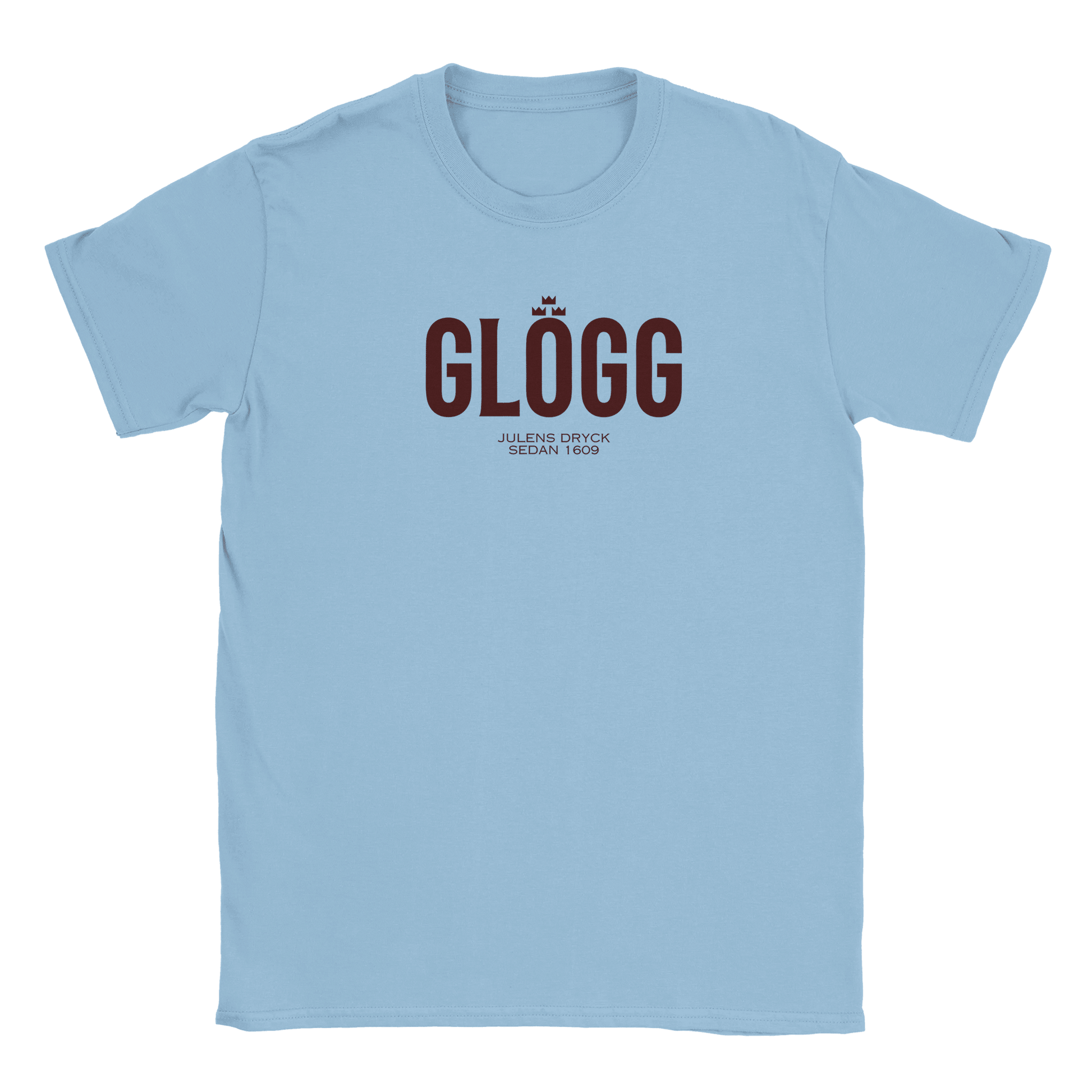 Glögg - T-shirt Ljusblå