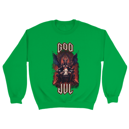 God Jul häftig hundvalp - Sweatshirt Grön
