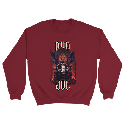 God Jul häftig hundvalp - Sweatshirt Mörkröd