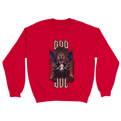 God Jul häftig hundvalp - Sweatshirt Röd