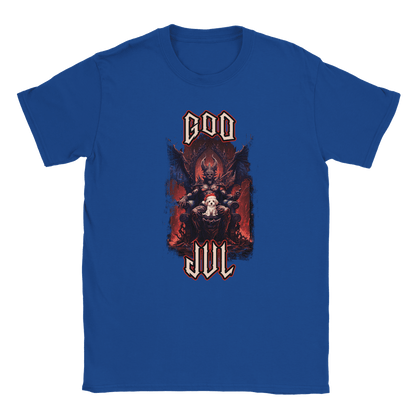 God Jul häftig hundvalp - T-shirt Blå